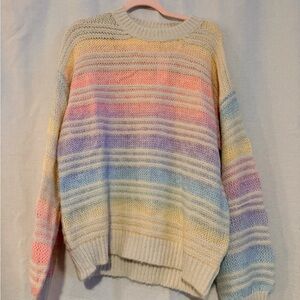 NWT Boutique Multicolor Striped Women's Sweater